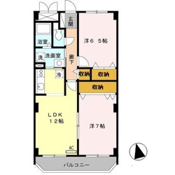 エルロード住吉7号館の物件間取画像